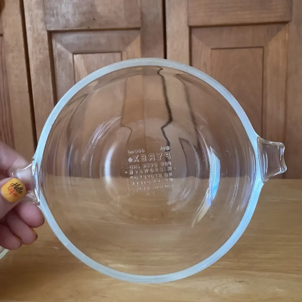 Vintage Pyrex Clear Glass Mini Casserole Dish With Lid